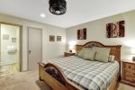 Mammoth Lakes Vacation Rental Sunshine Village 148 Master bedroom has 1 king bed